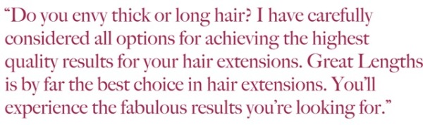 Do You Envy thick or long hair? Great Lengths hair extensions use human hair